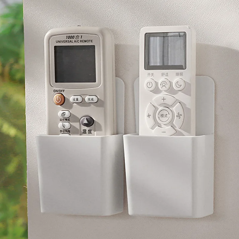 2pcs Multifunctional Wall-mounted TV Air Conditioner Remote Control Storage Box Nail-free Desktop Store Box
2pcs Multifunctional Wall-mounted TV Air Conditioner Remote Control Storage Box Nail-free Desktop Store Box