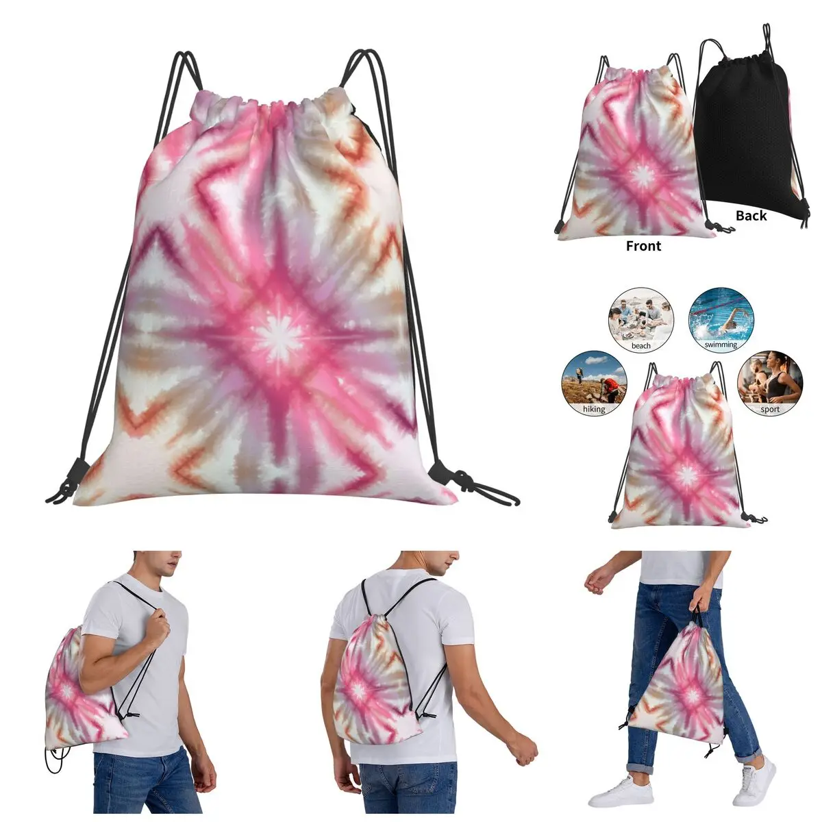 Drawstring Bags Gym Bag Tie Dye Design Tie Dye Backpack Funny Novelty Outdoor Portable Backpack
Drawstring Bags Gym Bag Tie Dye Design Tie Dye Backpack Funny Novelty Outdoor Portable Backpack