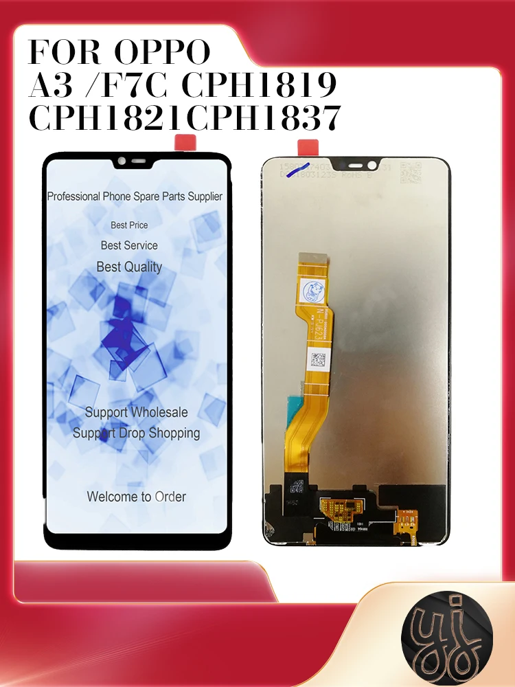 Дисплей для OPPO A3 F7, ЖК-дисплей с рамкой 6,23 дюйма, дисплей для OPPO F7 CPH1819 CPH1821 A3 CPH1837, сенсорный экран в сборе 
Дисплей для OPPO A3 F7, ЖК-дисплей с рамкой 6,23 дюйма, дисплей для OPPO F7 CPH1819 CPH1821 A3 CPH1837, сенсорный экран в сборе