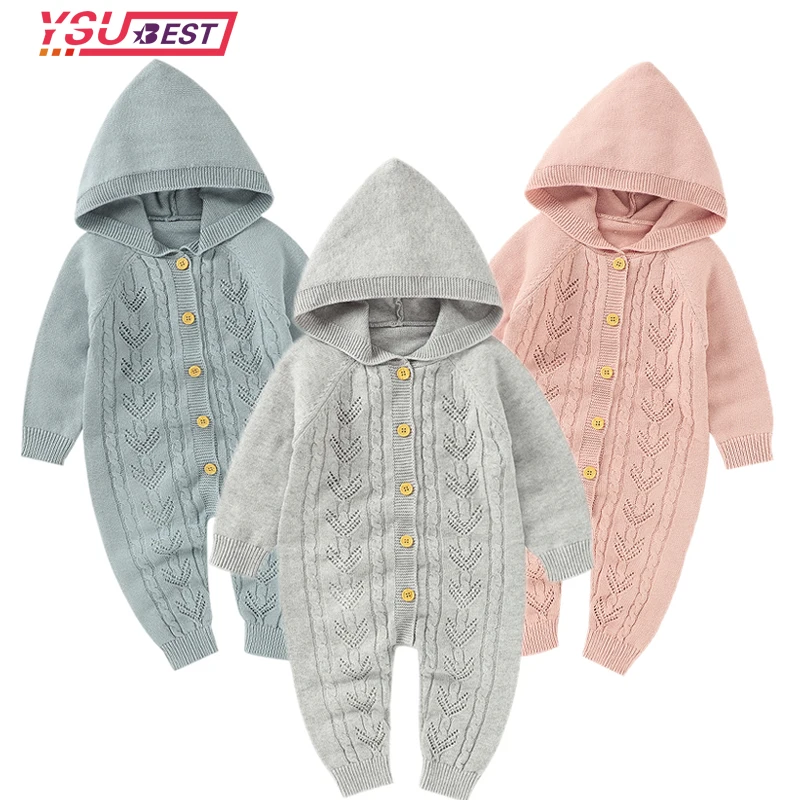 Toddler Infant Knit Overalls 0-24Month Baby Rompers Newborn Casual Hooded Long Sleeve Jumpsuits Outfits One Pieces Autumn Winter
Toddler Infant Knit Overalls 0-24Month Baby Rompers Newborn Casual Hooded Long Sleeve Jumpsuits Outfits One Pieces Autumn Winter
