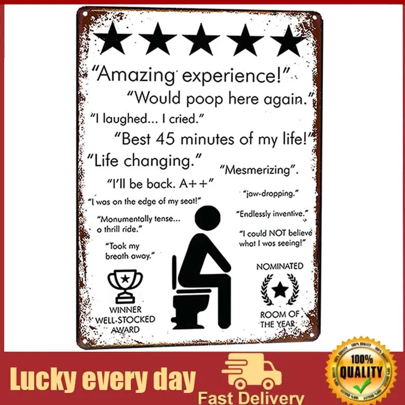 funny toilet feedbacks humor metal tin sign for Bar Cafe Pub Wall Decor Retro Vintage metal decor vintage wall decor metal
funny toilet feedbacks humor metal tin sign for Bar Cafe Pub Wall Decor Retro Vintage metal decor vintage wall decor metal