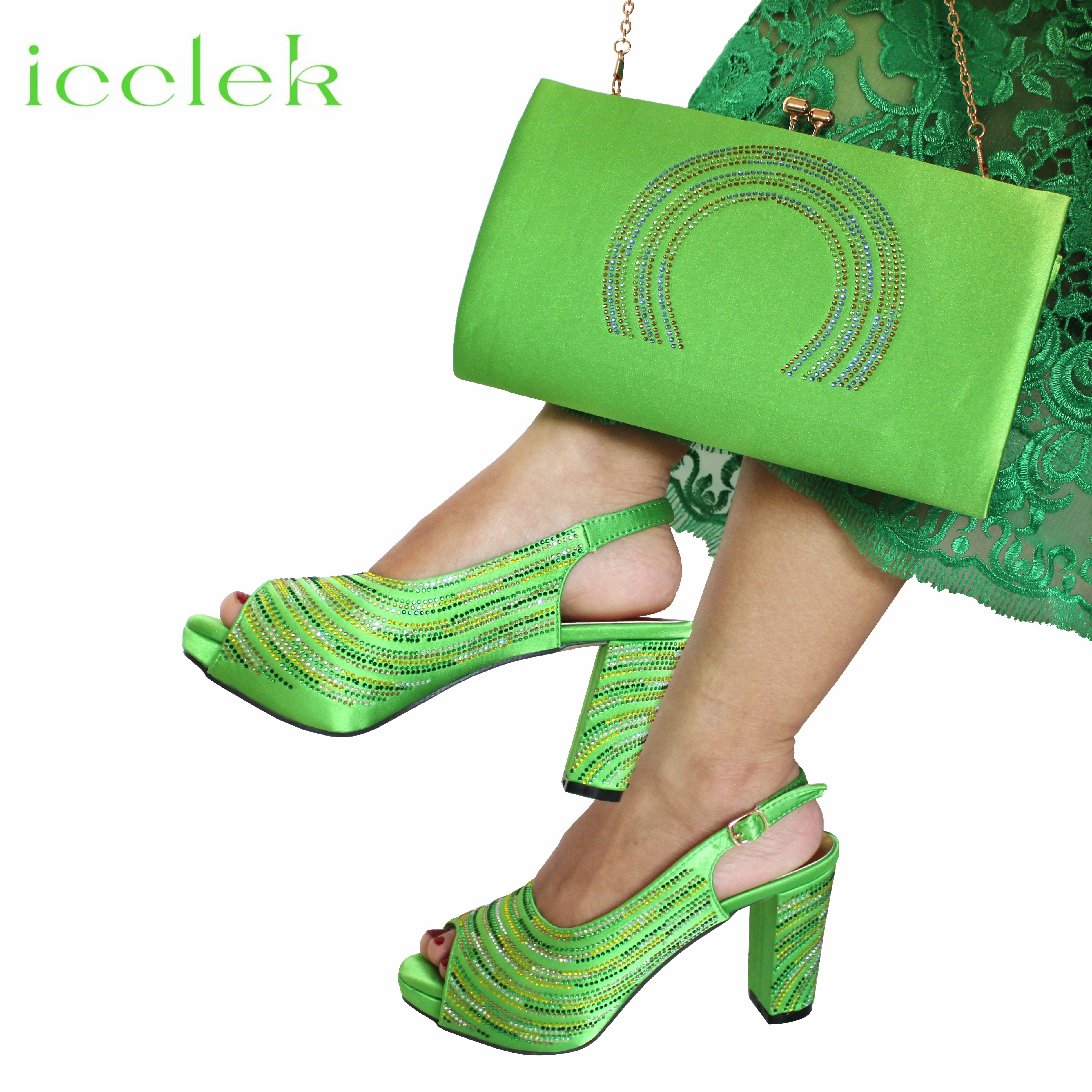 Lemon Green 2023 Sweet Style New Italian Design Nigerian Women Shoes and Bag Set High Heels Pumps for Wedding Party
Lemon Green 2023 Sweet Style New Italian Design Nigerian Women Shoes and Bag Set High Heels Pumps for Wedding Party
