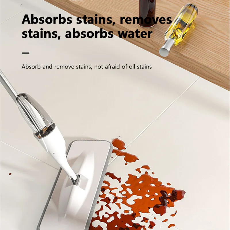 Handheld Water Spray Mops Lazy Flat Mop With Reusable Microfiber Pad Cloth Rotating Floor Cleaner Home Cleaning Tools Universal
Handheld Water Spray Mops Lazy Flat Mop With Reusable Microfiber Pad Cloth Rotating Floor Cleaner Home Cleaning Tools Universal