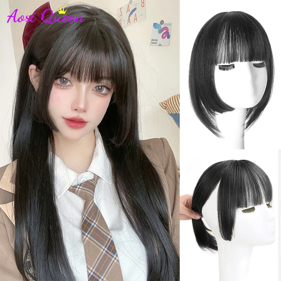 AS Synthetic Hair Bangs Clip In Hair Extensions Black Brown Frange Natural Fake Hair Pieces For Women
AS Synthetic Hair Bangs Clip In Hair Extensions Black Brown Frange Natural Fake Hair Pieces For Women