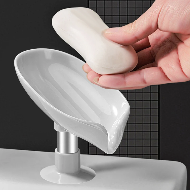 Leaf Shape Soap Box Bathroom Shower Drain Soap Holder Creative Convenient Suction Cup Sponge Storage Water-free Storage Box
Leaf Shape Soap Box Bathroom Shower Drain Soap Holder Creative Convenient Suction Cup Sponge Storage Water-free Storage Box
