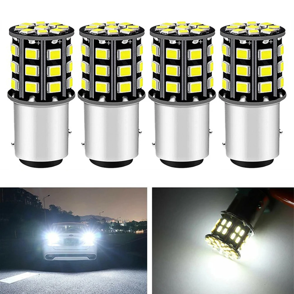4Pcs 1157 Signal Brake Light LED Tail Brake Stop Reverse Parking Turn Signal Light Bulb Super White Universal For The 1157 Lamp
4Pcs 1157 Signal Brake Light LED Tail Brake Stop Reverse Parking Turn Signal Light Bulb Super White Universal For The 1157 Lamp