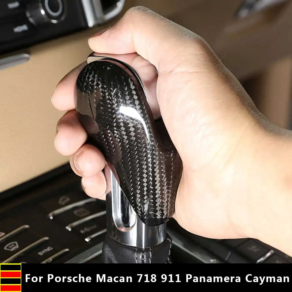 Real Carbon Fiber Car Gear Shift Head Cover Trim For Porsche Macan 718 911 Panamera Cayman 2009-2020 Car Styling Accessories
Real Carbon Fiber Car Gear Shift Head Cover Trim For Porsche Macan 718 911 Panamera Cayman 2009-2020 Car Styling Accessories