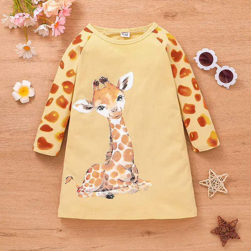 Dress For Kids 1-6 Years Old Birthday Korean Style Fashion Long Sleeve Cute Giraffe Princess Formal Dresses Ootd For Baby Girl
Dress For Kids 1-6 Years Old Birthday Korean Style Fashion Long Sleeve Cute Giraffe Princess Formal Dresses Ootd For Baby Girl