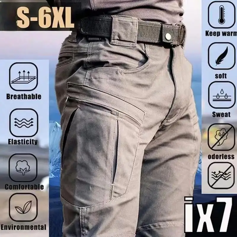 City Tactical Cargo Pants Men Outdoor Hiking Camping Multi Pocket Military Army Trousers Casual Breathable Waterproof Sweatpants
City Tactical Cargo Pants Men Outdoor Hiking Camping Multi Pocket Military Army Trousers Casual Breathable Waterproof Sweatpants