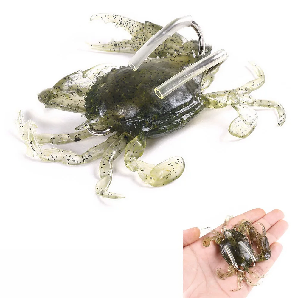 Фото Bionic Crab Мягкая силиконовая приманка искусственная Реалистичная рыболовная 80 мм 19