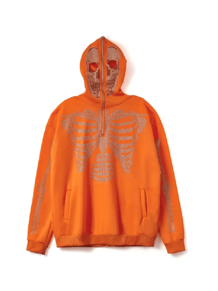 The Latest Trend in Autumn and Winter 2022: Dark Orange Rhinestone Skull Gothic y2k Unique Hoodie roupas graphic hoodies 3d
The Latest Trend in Autumn and Winter 2022: Dark Orange Rhinestone Skull Gothic y2k Unique Hoodie roupas graphic hoodies 3d