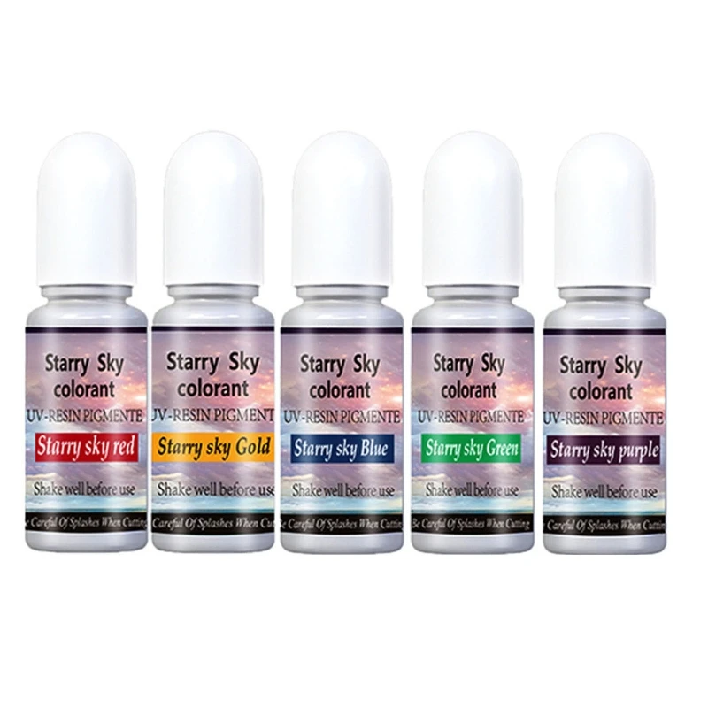 517F Epoxy Resin Pigment Real Color Colorants Concentrated 5 Color Liquid Resin Dye for Art DIY Jewelry Making10ml/0.35oz
517F Epoxy Resin Pigment Real Color Colorants Concentrated 5 Color Liquid Resin Dye for Art DIY Jewelry Making10ml/0.35oz