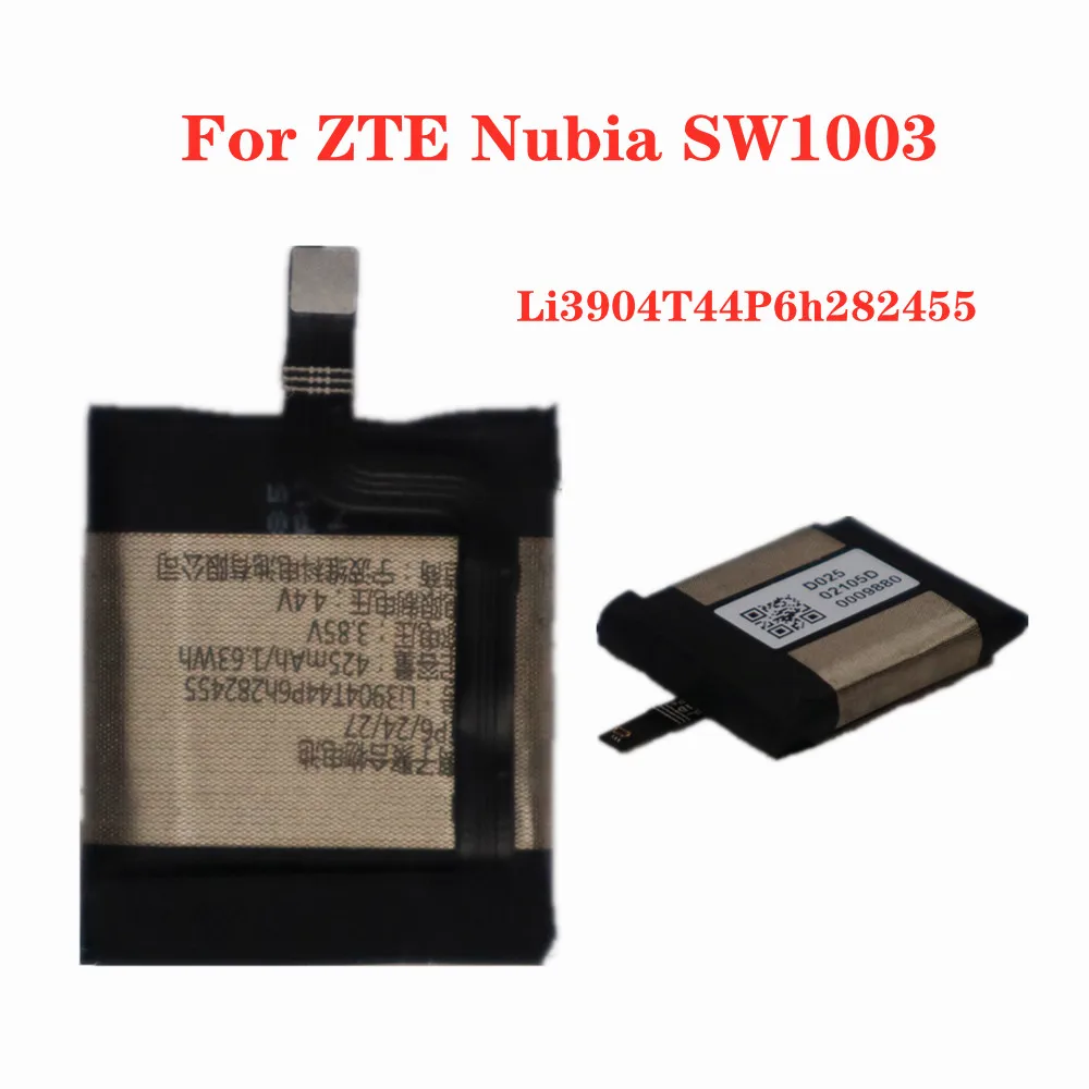 Новый аккумулятор 425 мАч Li3904T44P6h282455 для смарт-часов ZTE Nubia SW1003, сменный аккумулятор
Новый аккумулятор 425 мАч Li3904T44P6h282455 для смарт-часов ZTE Nubia SW1003, сменный аккумулятор