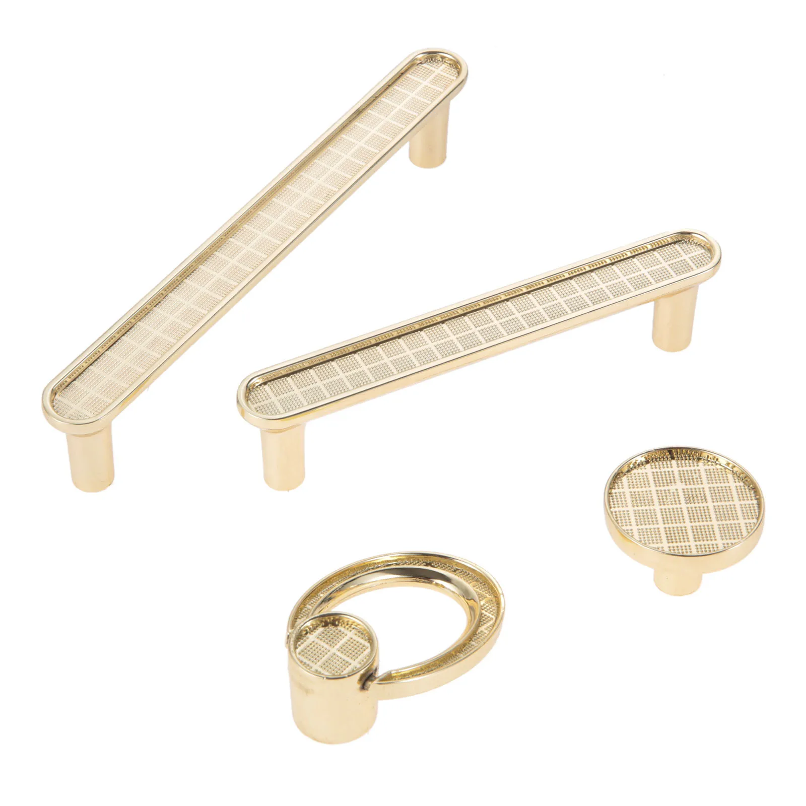 1Pc Zinc Alloy Golden Chequer Cabinet Knob Round/Ring Knob Modern Handle Drawer Knobs Cabinet Pulls 96/128mm Furniture Handles
1Pc Zinc Alloy Golden Chequer Cabinet Knob Round/Ring Knob Modern Handle Drawer Knobs Cabinet Pulls 96/128mm Furniture Handles