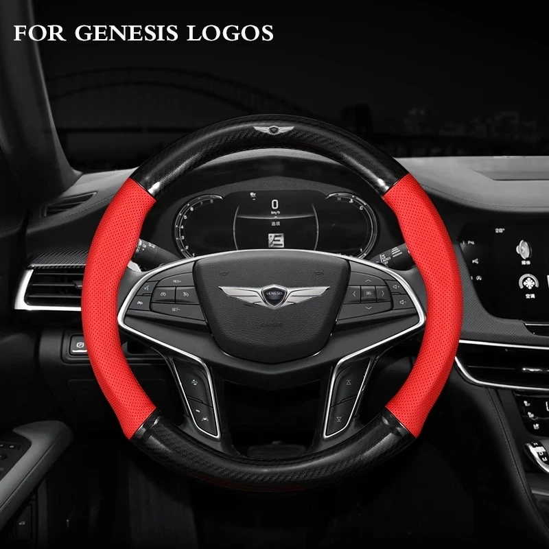 Carbon Fiber Leather Non-slip Breathable Car Steering Wheel Cover For Kia rio ceed sportage cerato soul sorento k2 k5 flip optim
Carbon Fiber Leather Non-slip Breathable Car Steering Wheel Cover For Kia rio ceed sportage cerato soul sorento k2 k5 flip optim