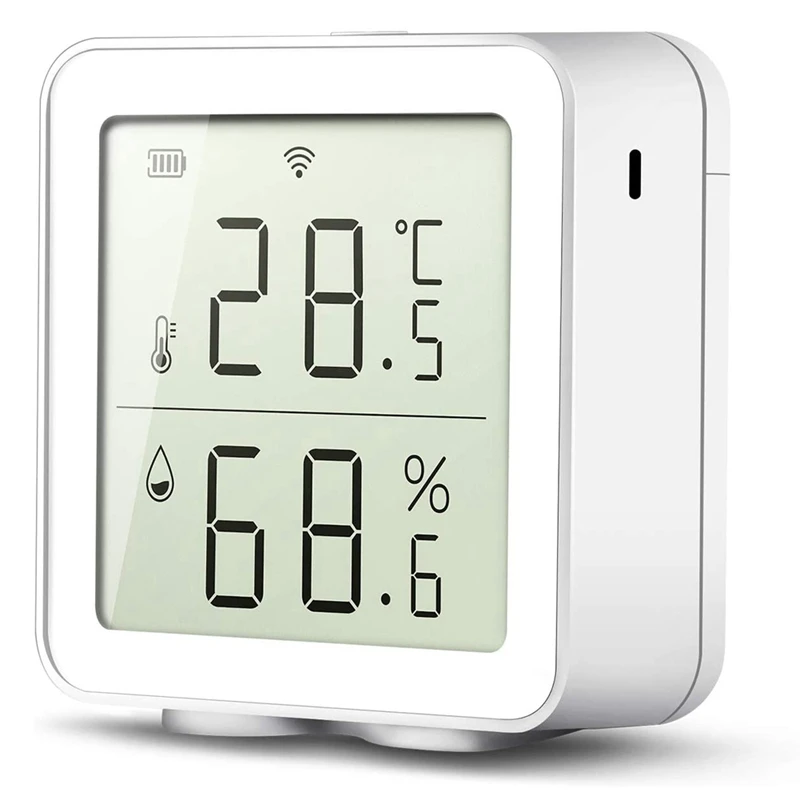 Smart Wifi Temperature and Humidity Detector Indoor Wireless Temperature and Humidity Sensor for Alexa/Google Home
Smart Wifi Temperature and Humidity Detector Indoor Wireless Temperature and Humidity Sensor for Alexa/Google Home