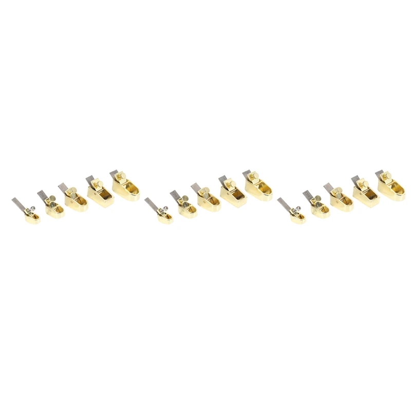 15 Piece Woodworking Plane Cutter Set Curved Sole Metal Copper Luthier Tool Violin Viola Cello Wooden Instrument
15 Piece Woodworking Plane Cutter Set Curved Sole Metal Copper Luthier Tool Violin Viola Cello Wooden Instrument