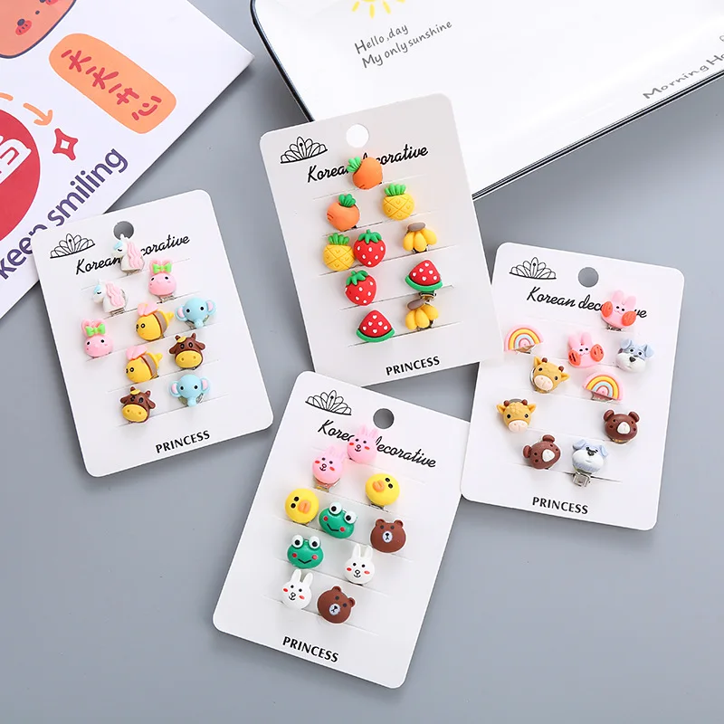Children's Earrings and Ear Clips - Baby No Ear Hole Princess Pain Prevention Earrings and Earrings - Girls' Cute Cartoon Fruit
Children's Earrings and Ear Clips - Baby No Ear Hole Princess Pain Prevention Earrings and Earrings - Girls' Cute Cartoon Fruit