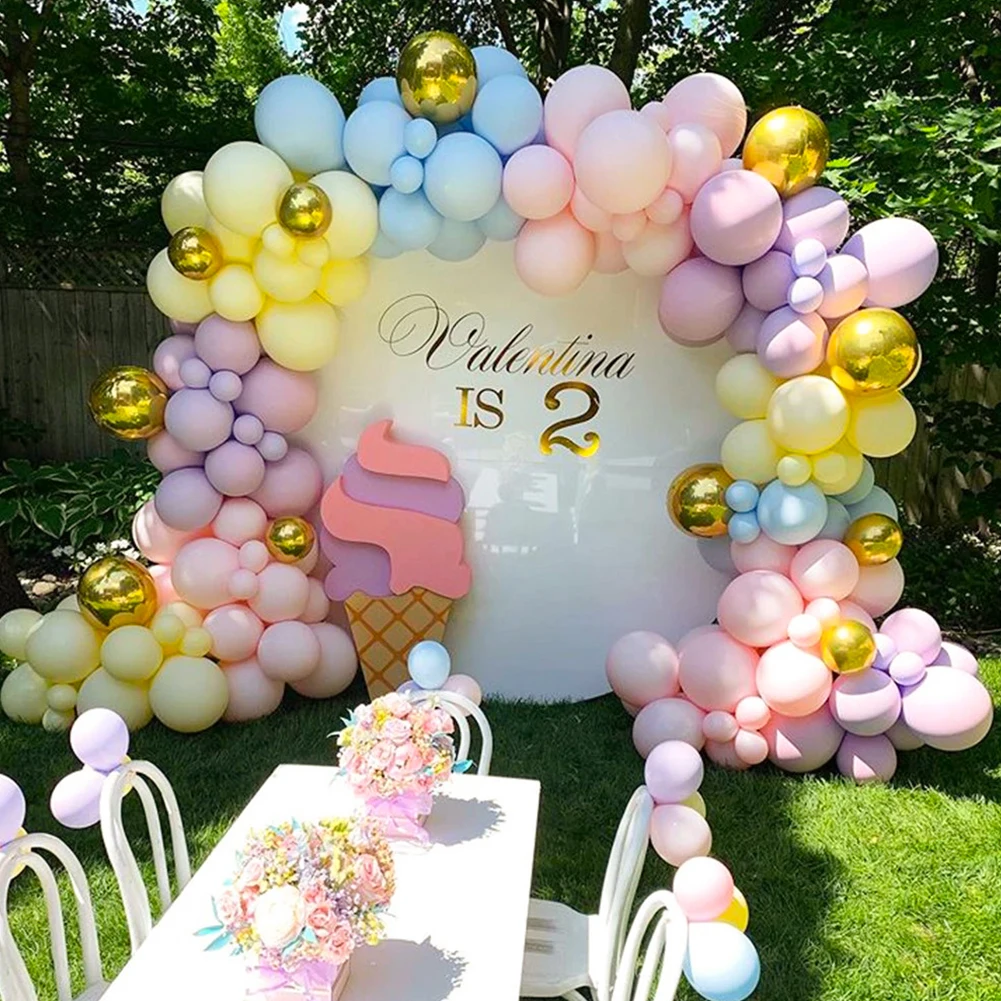 122 PCS Colorful Vintage Balloon Chain Set Pastel Latex Balloon with Balloon Garland for Birthday Party Wedding Decoration
122 PCS Colorful Vintage Balloon Chain Set Pastel Latex Balloon with Balloon Garland for Birthday Party Wedding Decoration
