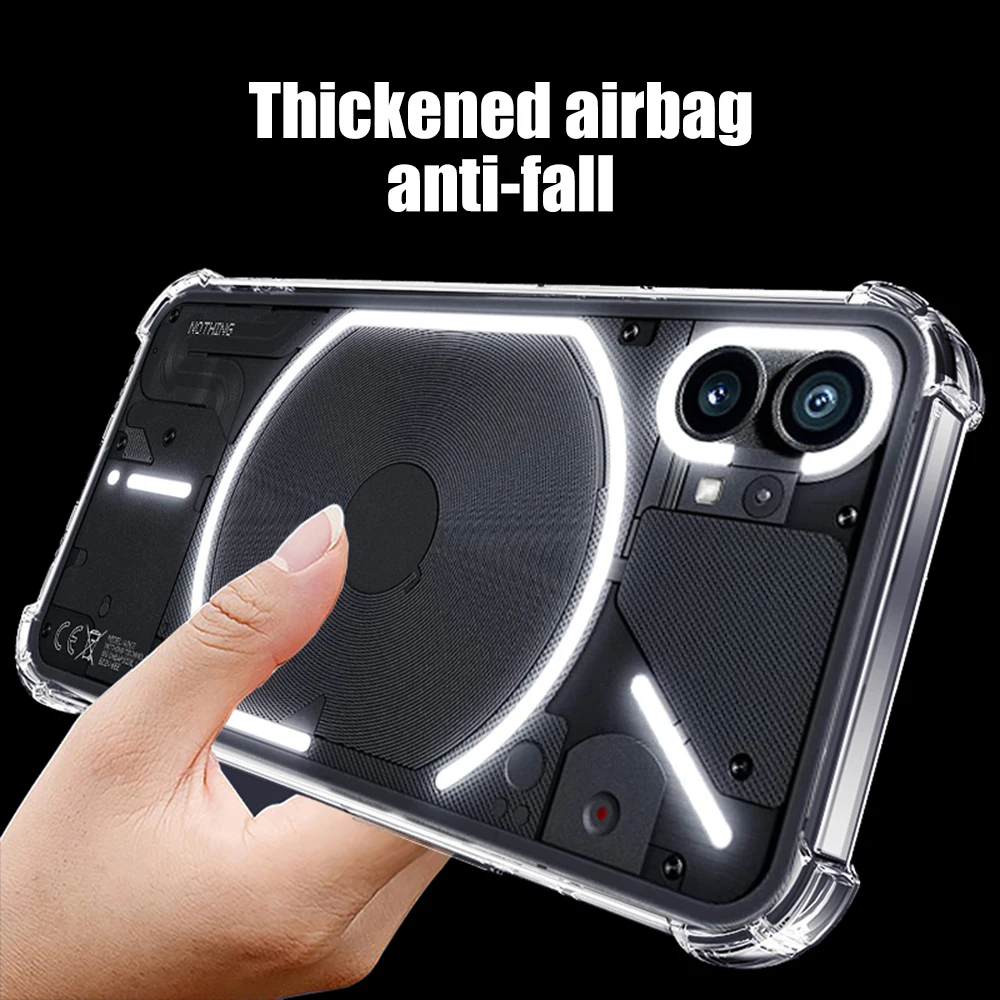 Air-bag Clear Case For Nothing Phone 1 Cases Shockproof Transparent Bumper Back Cover For Nothing Phone One Phone1 6.55 inch
Air-bag Clear Case For Nothing Phone 1 Cases Shockproof Transparent Bumper Back Cover For Nothing Phone One Phone1 6.55 inch
