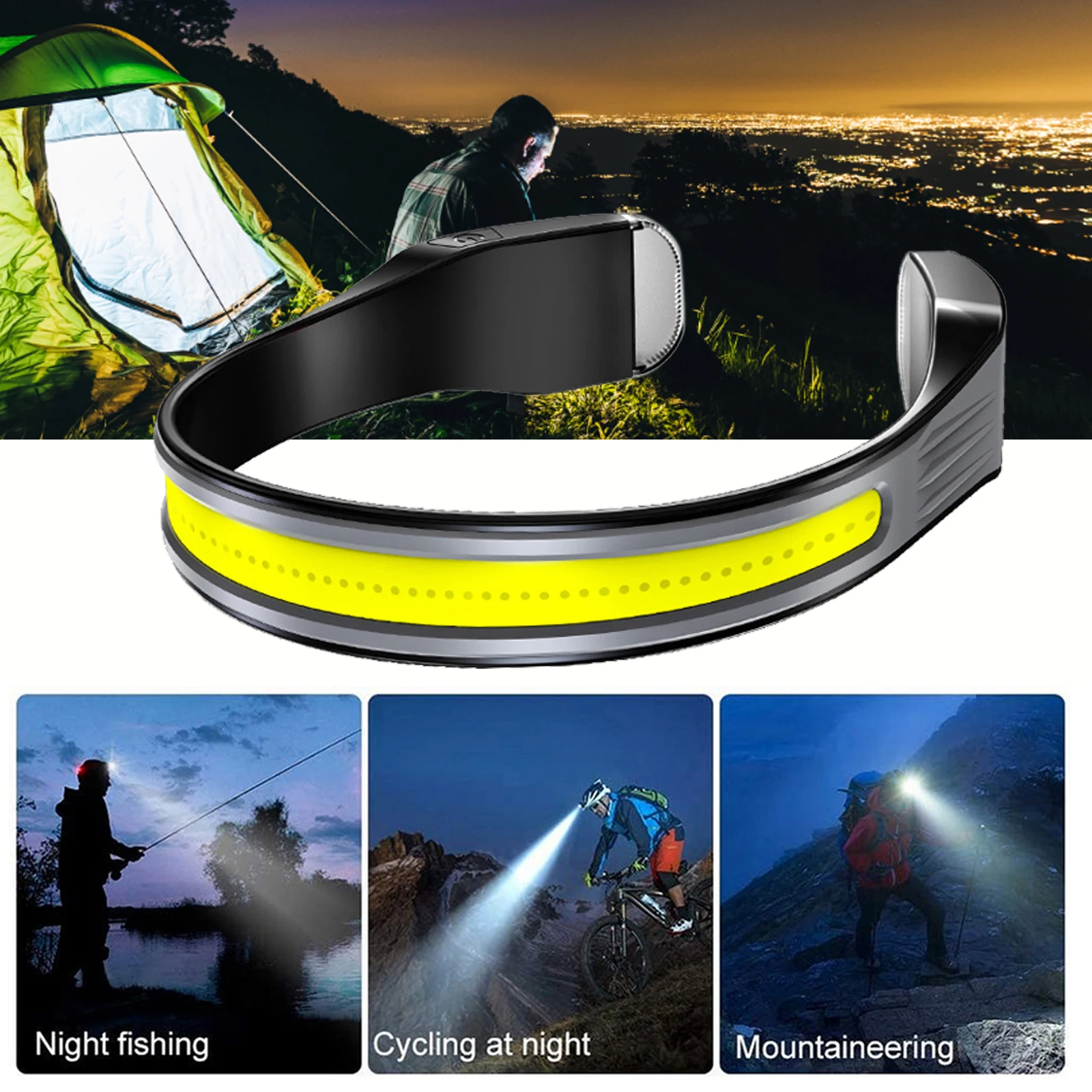 Waterproof LED Headlight Lightweight Head Flashlight Long Lasting Comfortable Headlamp 3 Brightness for Outdoor Camping
Waterproof LED Headlight Lightweight Head Flashlight Long Lasting Comfortable Headlamp 3 Brightness for Outdoor Camping