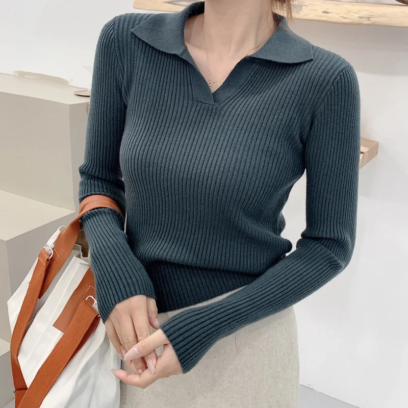Polo Collar Spring Autumn Sweater Pullovers Women 2022 Loose Thin Cashmere Sweater Pullover Women Oversize Sweater Jumper
Polo Collar Spring Autumn Sweater Pullovers Women 2022 Loose Thin Cashmere Sweater Pullover Women Oversize Sweater Jumper