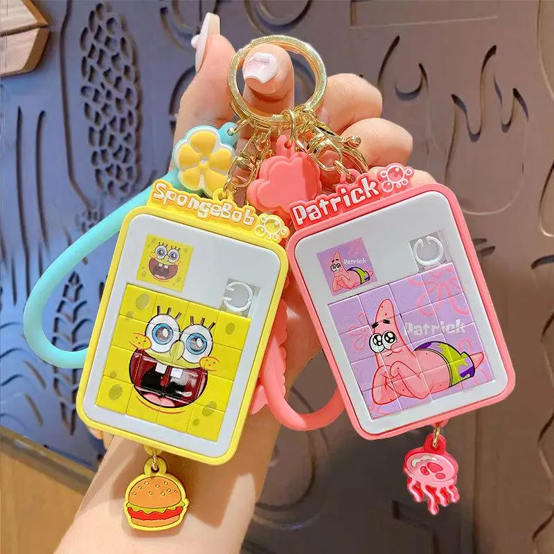 

Брелок Kawaii губки Творческий аниме милый Патрик звезды головоломка игрушка кулон аксессуары мультфильм милый подарок на день рождения