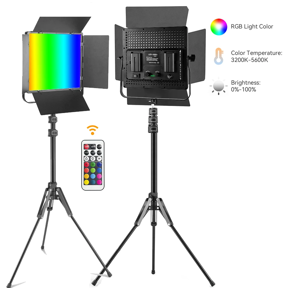 45W RGB Bi-Color LED Video Light Camera Light Selfie Light Photography Lamp for Photography Video Recording Outdoor Shooting
45W RGB Bi-Color LED Video Light Camera Light Selfie Light Photography Lamp for Photography Video Recording Outdoor Shooting