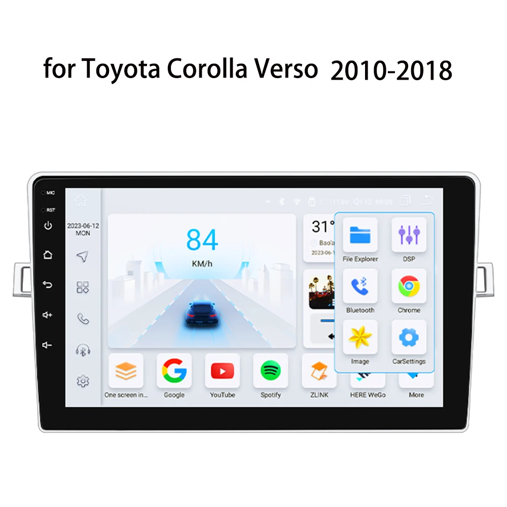 Автомагнитола 2 Din, Android 12, мультимедийный видеоплеер для Toyota Verso R20 2010-2018, GPS-навигация, Carplay, автомобильное стерео, Wi-Fi, 4G, RDS
Автомагнитола 2 Din, Android 12, мультимедийный видеоплеер для Toyota Verso R20 2010-2018, GPS-навигация, Carplay, автомобильное стерео, Wi-Fi, 4G, RDS