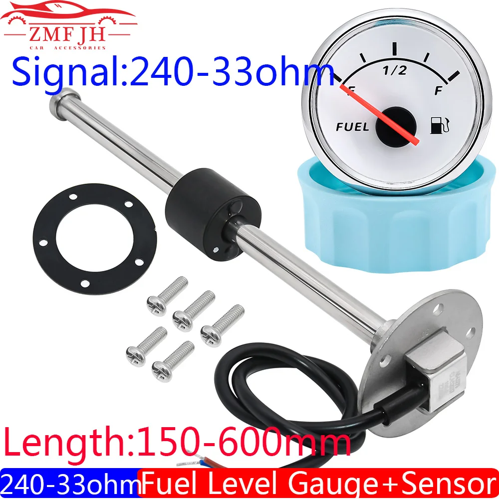 Newest 240-33ohm 52mm Fuel Level Gauge+Fuel Level Float Sensor 150mm 200mm 250mm 600mm Oil Tank Level Meter Indicator Boat Car
Newest 240-33ohm 52mm Fuel Level Gauge+Fuel Level Float Sensor 150mm 200mm 250mm 600mm Oil Tank Level Meter Indicator Boat Car