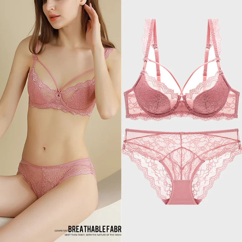 New Women Thin Molded Cup Lace Sexy Bra Panties Set 3/4 Cup Comfortable and Breathable Push Up Underwear Sets Girls 9271
New Women Thin Molded Cup Lace Sexy Bra Panties Set 3/4 Cup Comfortable and Breathable Push Up Underwear Sets Girls 9271
