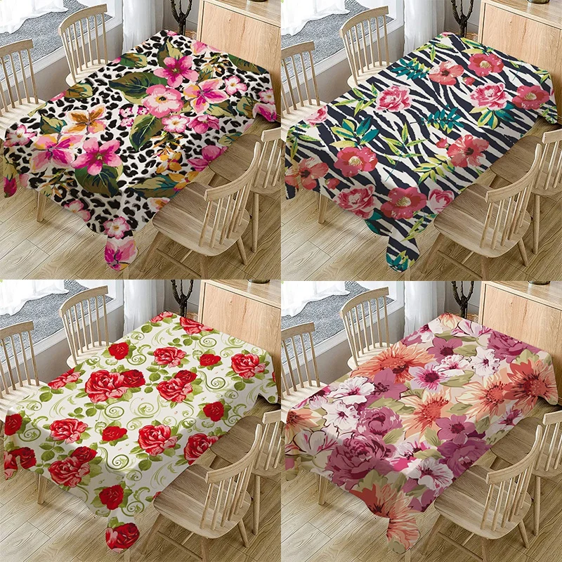 Colorful Flower Pattern Tablecloth Table Cover Rectangular Table Cloth Waterproof Table Cover Picnic Mat Home Kitchen Decor
Colorful Flower Pattern Tablecloth Table Cover Rectangular Table Cloth Waterproof Table Cover Picnic Mat Home Kitchen Decor