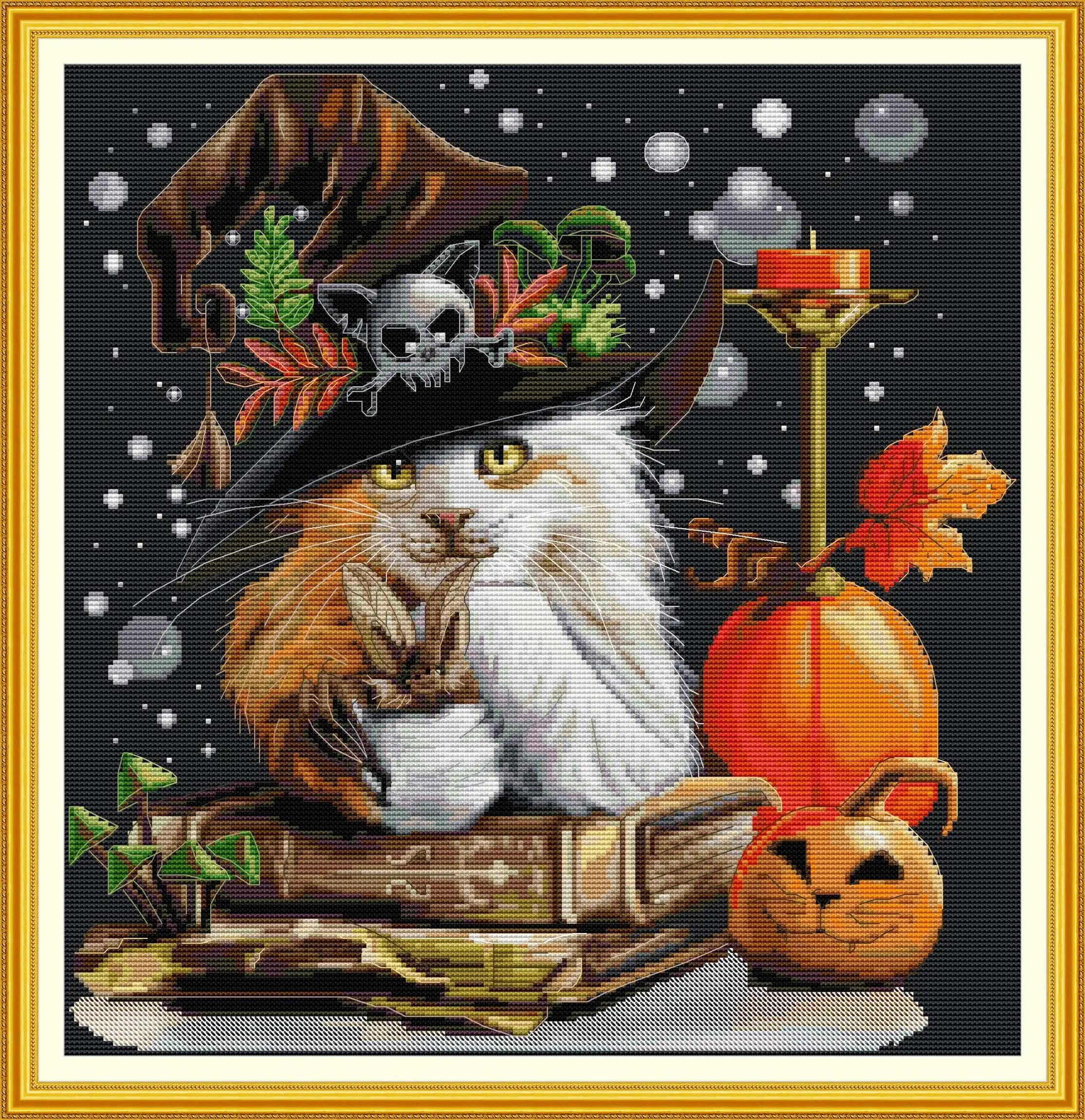 Joy Sunday Pre-printed Cross Stitch Kit DIY Easy Pattern Aida 14/11CT Stamped Fabric Embroidery Set-Cat Wizard 1
Joy Sunday Pre-printed Cross Stitch Kit DIY Easy Pattern Aida 14/11CT Stamped Fabric Embroidery Set-Cat Wizard 1