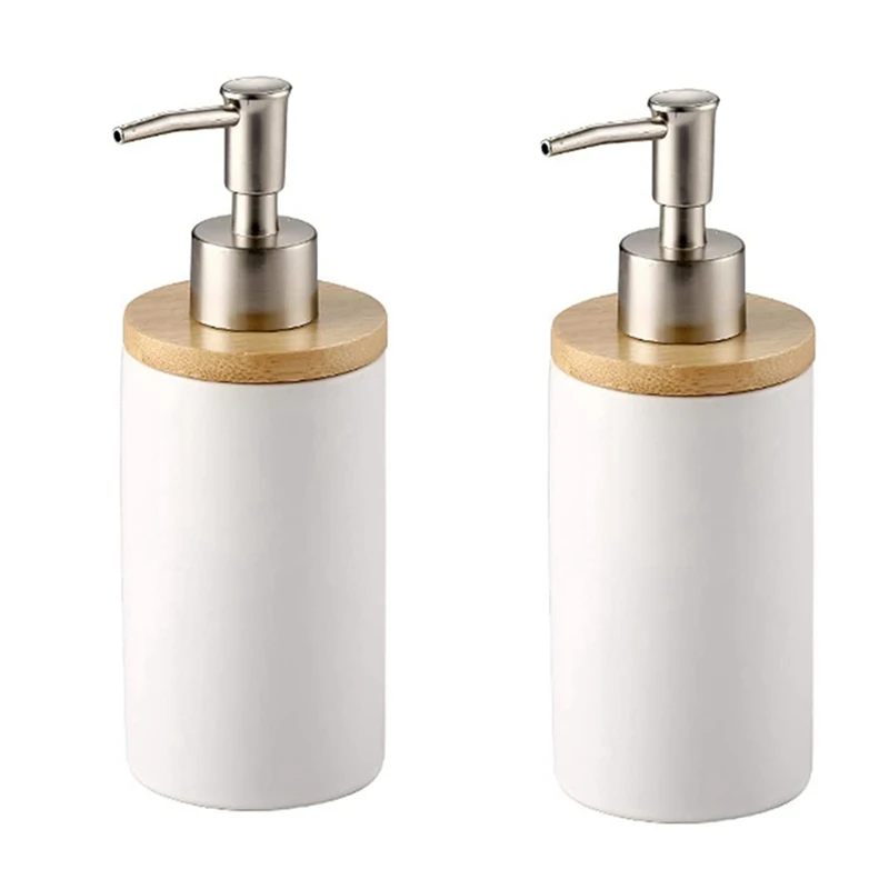 2X 400Ml Ceramic Soap Dispenser, Nordic Style, Lotion Dispenser Soap Dispenser For Kitchen And Bathroom -White
2X 400Ml Ceramic Soap Dispenser, Nordic Style, Lotion Dispenser Soap Dispenser For Kitchen And Bathroom -White