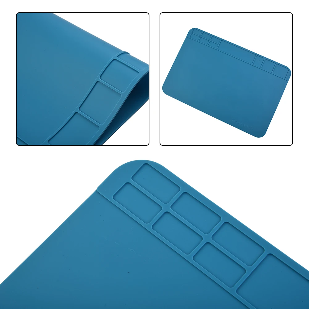 Heat Resistant Silicone Soldering Mat Section Design for Different Elements Perfect for Electronic Repairs and Welding
Heat Resistant Silicone Soldering Mat Section Design for Different Elements Perfect for Electronic Repairs and Welding