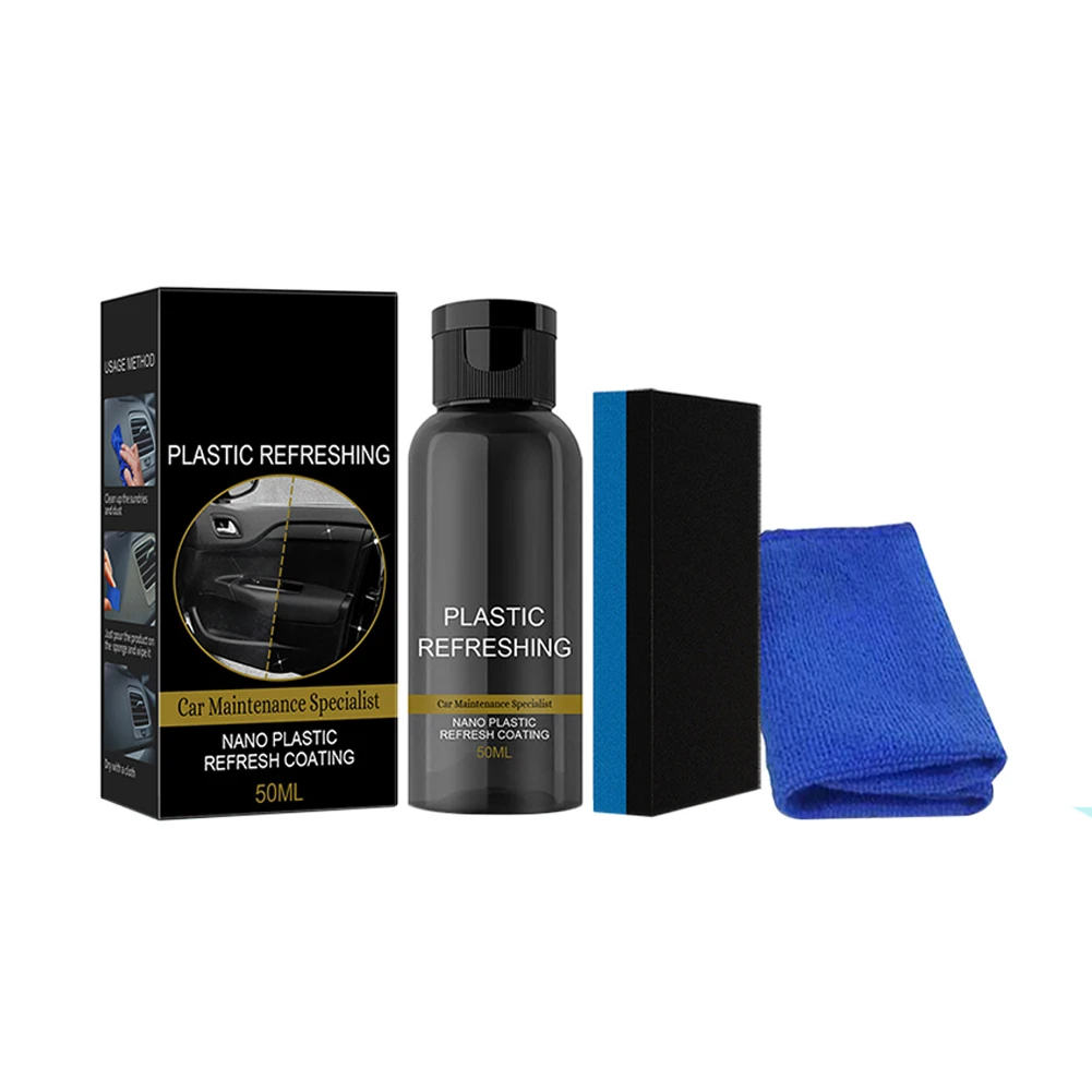 30/50ML Set Car Plastic Parts Retreading Agent Instrument Panel Agent Automotive Interior Plastic Part Retreading Cleaning Agent
30/50ML Set Car Plastic Parts Retreading Agent Instrument Panel Agent Automotive Interior Plastic Part Retreading Cleaning Agent