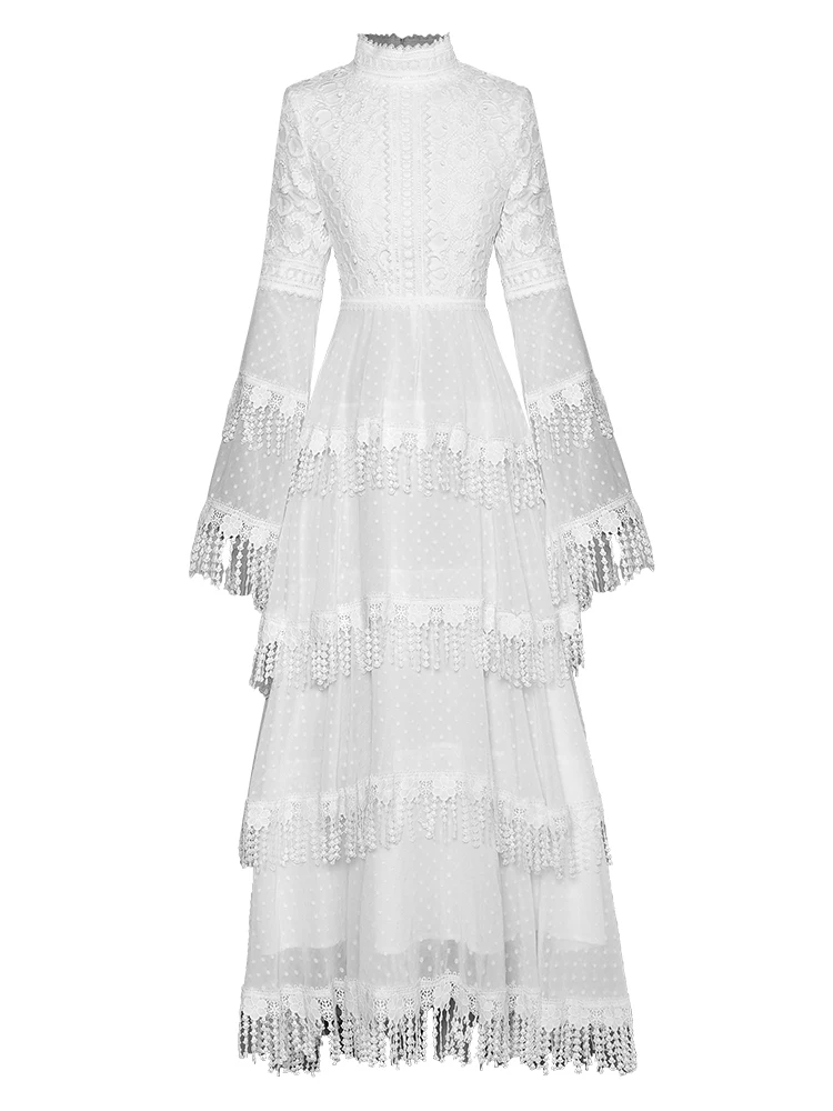 Top Quality New Lace Long Dress 2022 Autumn Winter Party Evening Vestidos Women Tassel Embroidery Deco Long Sleeve Maxi Dress
Top Quality New Lace Long Dress 2022 Autumn Winter Party Evening Vestidos Women Tassel Embroidery Deco Long Sleeve Maxi Dress