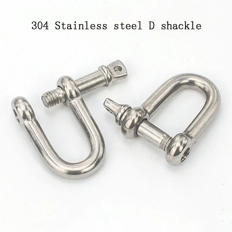 1 PCS 304 Stainless Steel Carabiner D Bow Shackle Key Ring Keychain Hook Screw Joint Connector Buckle Solid Metal
1 PCS 304 Stainless Steel Carabiner D Bow Shackle Key Ring Keychain Hook Screw Joint Connector Buckle Solid Metal