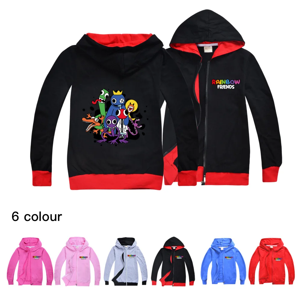 Rainbow Friends Child Zipper Hoodies Toddler Girl Streetwear Cartoon Jacket Coat Autumn Hooded Sweatshirts Long Sleeve Cardigan
Rainbow Friends Child Zipper Hoodies Toddler Girl Streetwear Cartoon Jacket Coat Autumn Hooded Sweatshirts Long Sleeve Cardigan