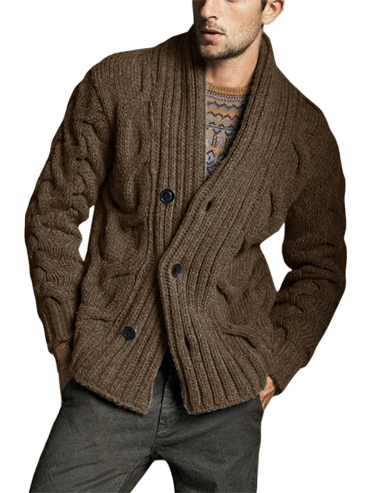 UCAK Brand Knit Cardigan Men Autumn Winter Thick Sweater Coat Male England Style Fashion Streetwear Warm Jerseis Clothing U1004
UCAK Brand Knit Cardigan Men Autumn Winter Thick Sweater Coat Male England Style Fashion Streetwear Warm Jerseis Clothing U1004