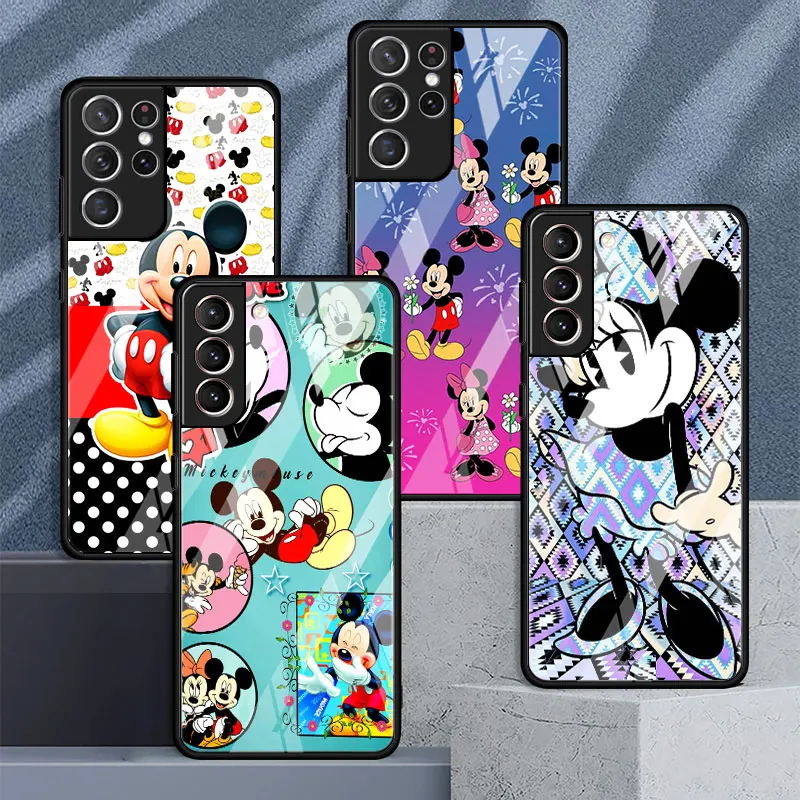 Cartoon Mickey Minnie Glass Case For Samsung Galaxy S23 S22 S20 FE S21 S10 Plus S23Ultra S23Plus Phone Shell Coque
Cartoon Mickey Minnie Glass Case For Samsung Galaxy S23 S22 S20 FE S21 S10 Plus S23Ultra S23Plus Phone Shell Coque
