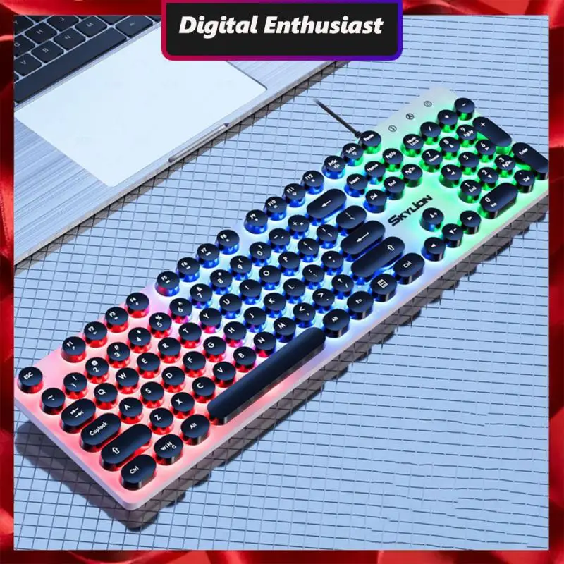Adjustable Breathing Light Wired Illuminated Punk Keyboard 26 Key Collision Free Dual Bracket Adjustable Keyboard Interface Usb
Adjustable Breathing Light Wired Illuminated Punk Keyboard 26 Key Collision Free Dual Bracket Adjustable Keyboard Interface Usb