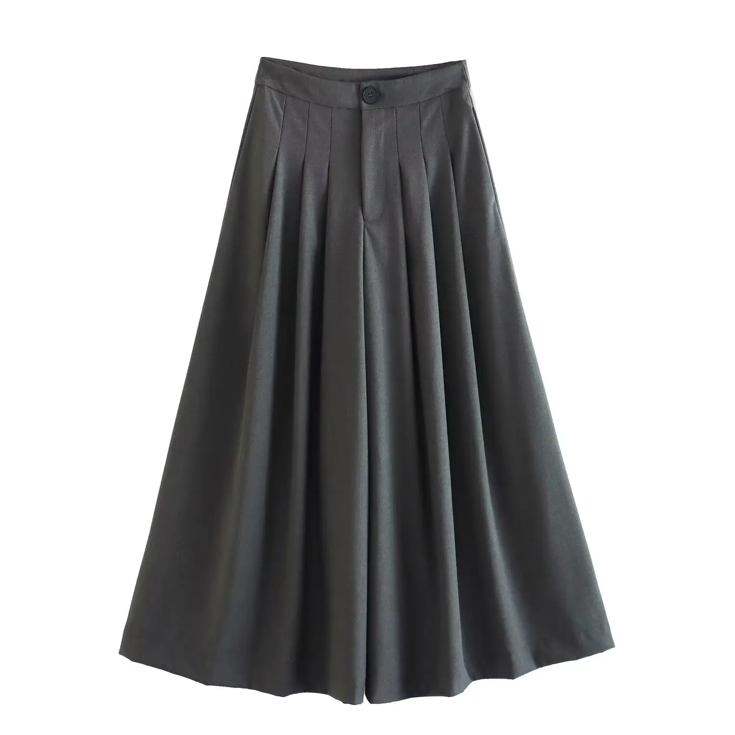 Women 2023 New Chic Fashion summer Crease pleated wide leg leisure Pants Vintage High Waist Female Trousers Mujer
Women 2023 New Chic Fashion summer Crease pleated wide leg leisure Pants Vintage High Waist Female Trousers Mujer