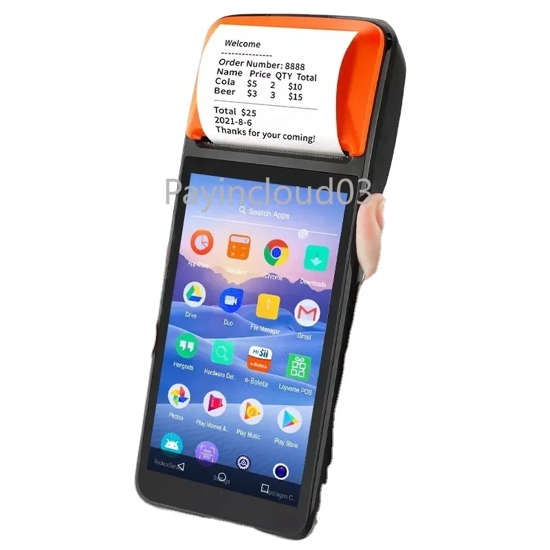 Cash Register Mobile Smart Nfc Handheld Android Pos Terminal Offline Pos Systems Machine With 58MM Printer
Cash Register Mobile Smart Nfc Handheld Android Pos Terminal Offline Pos Systems Machine With 58MM Printer