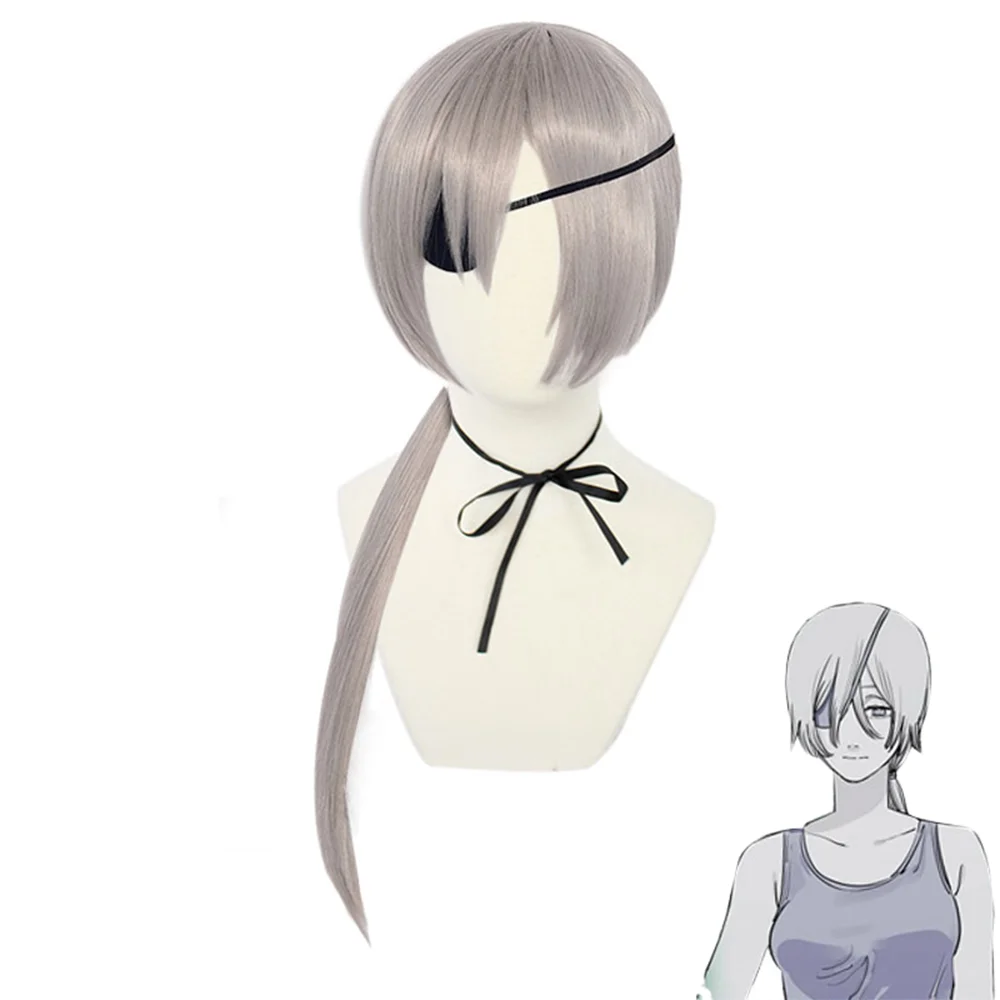 Anime Chainsaw Man QuanxiCosplay Halloween Silver Gray Wig Long Slanted Bangs + Black Eye Mask Heat-resistant Synthetic Wig
Anime Chainsaw Man QuanxiCosplay Halloween Silver Gray Wig Long Slanted Bangs + Black Eye Mask Heat-resistant Synthetic Wig