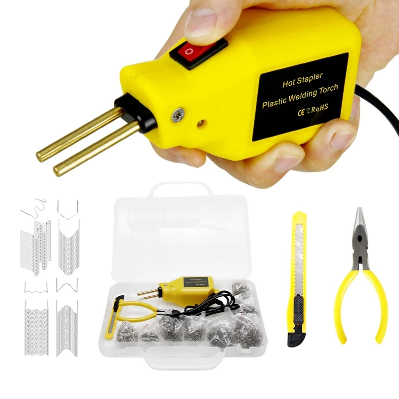 100W Plastic Welder Hot Stapler Machine Bumper Soldering Iron Staples Bumper Repair Car Tools Kit
100W Plastic Welder Hot Stapler Machine Bumper Soldering Iron Staples Bumper Repair Car Tools Kit