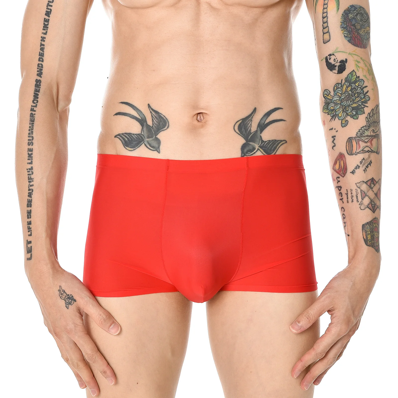 Men's Ice Silk Seamless Underwear Inner Pouch Men Solid Boxer Shorts Comf Breathable Male Elastic Panties Briefs Underpants
Men's Ice Silk Seamless Underwear Inner Pouch Men Solid Boxer Shorts Comf Breathable Male Elastic Panties Briefs Underpants