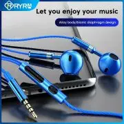 RYRA New Headset 3.5mm Headphone Noise Isolating Earphone With Microphone Low Bass In-Ear Headset For Mobile Phone Laptop
RYRA New Headset 3.5mm Headphone Noise Isolating Earphone With Microphone Low Bass In-Ear Headset For Mobile Phone Laptop