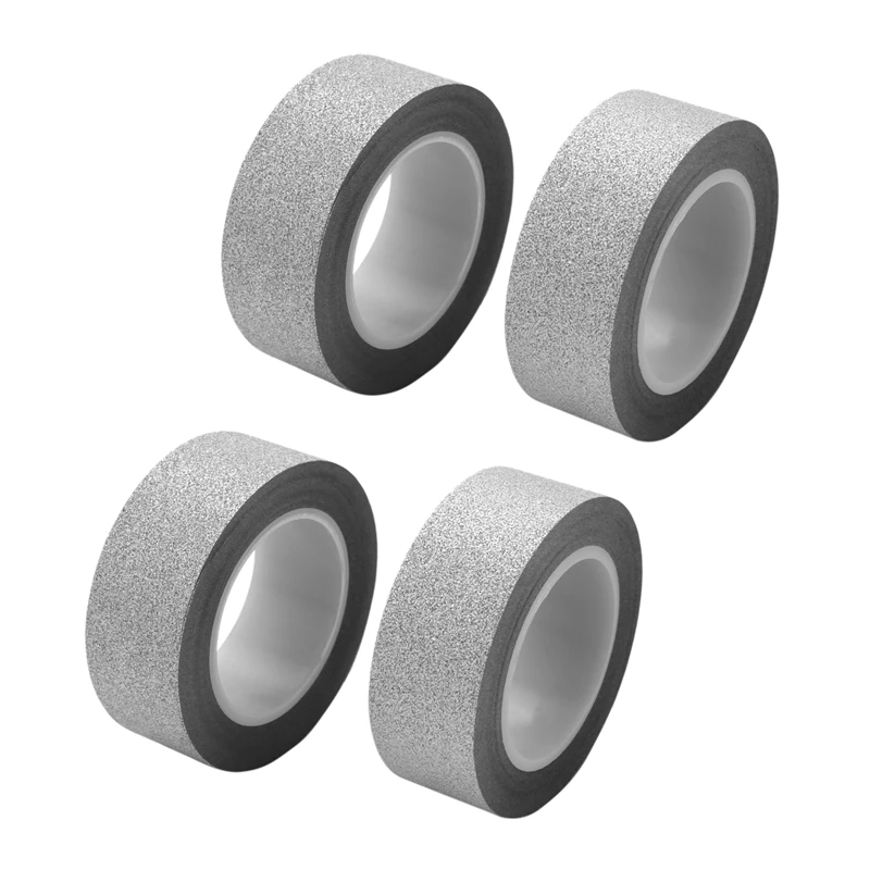 4Pcs 10M Glitter Washi Tape Stick Self Adhesive Decorative Decora Craft DIY Paper Silver
4Pcs 10M Glitter Washi Tape Stick Self Adhesive Decorative Decora Craft DIY Paper Silver