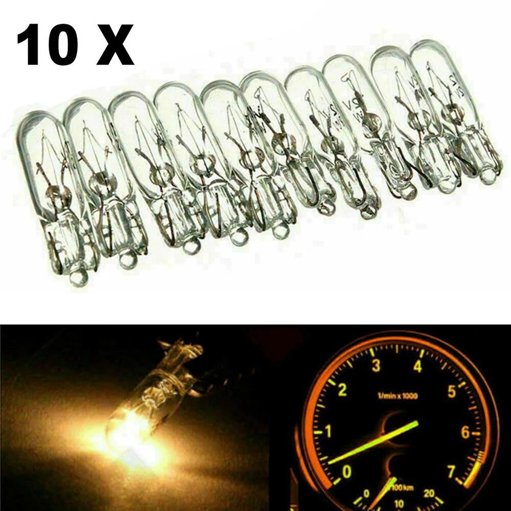 10pcs T5 Warm White Wedge Halogen Bulb 12V 1.2W Lamp Instrument Lights Dashboard Bulb Auto Interior Light Car Styling
10pcs T5 Warm White Wedge Halogen Bulb 12V 1.2W Lamp Instrument Lights Dashboard Bulb Auto Interior Light Car Styling